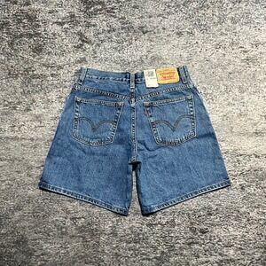 NWT Levi's 550 Denim Shorts Womens 10 Misses (30") Blue Relaxed Fit Jorts